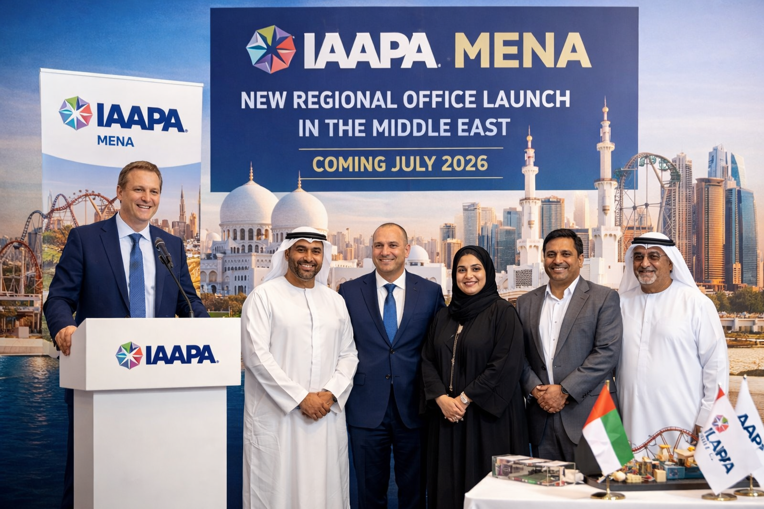 IAAPA द्वारा MENA क्षेत्र में नए क्षेत्रीय कार्यालय की घोषणा, अबू धाबी 2026