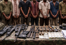 झारखंड के हजारीबाग में सुरक्षा बलों द्वारा माओवादियों की गिरफ्तारी